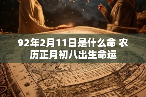 92年2月11日是什么命 农历正月初八出生命运
