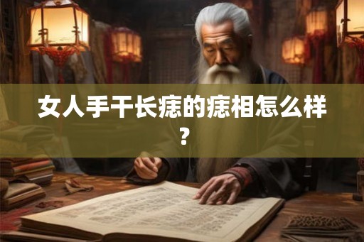 女人手干长痣的痣相怎么样？