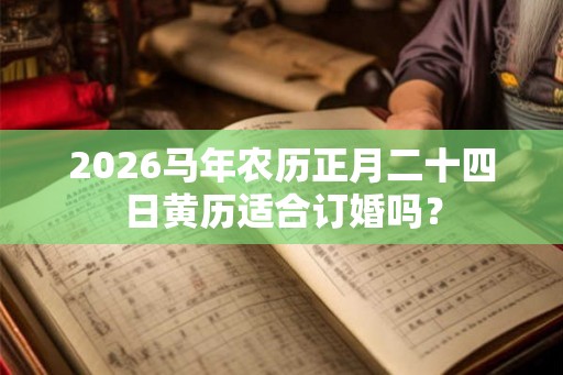 2026马年农历正月二十四日黄历适合订婚吗？