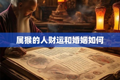 属猴的人财运和婚姻如何