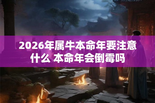2026年属牛本命年要注意什么 本命年会倒霉吗