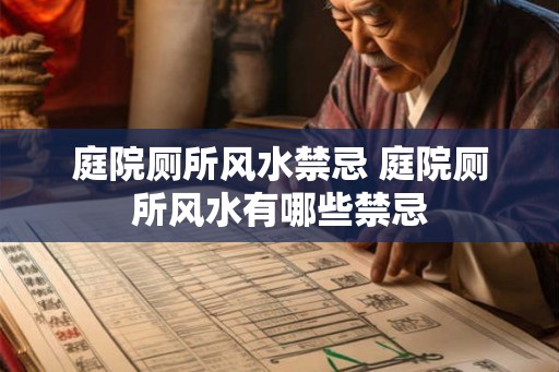 庭院厕所风水禁忌 庭院厕所风水有哪些禁忌