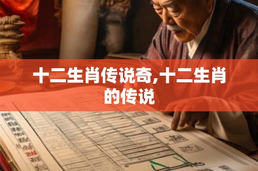 十二生肖传说奇,十二生肖的传说
