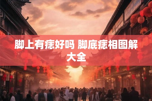 脚上有痣好吗 脚底痣相图解大全