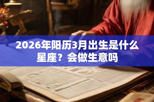 2026年阳历3月出生是什么星座？会做生意吗