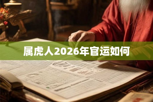 属虎人2026年官运如何