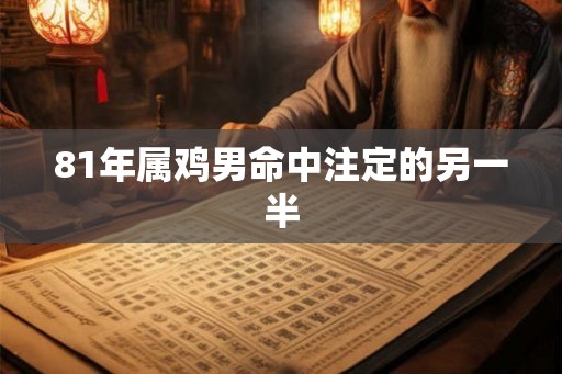 81年属鸡男命中注定的另一半