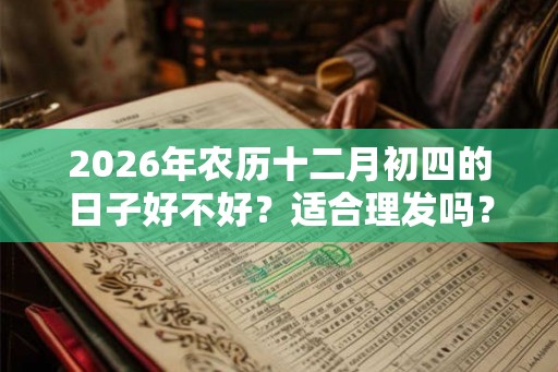 2026年农历十二月初四的日子好不好？适合理发吗？