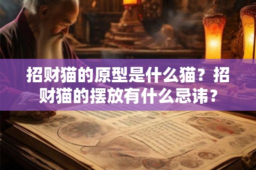 招财猫的原型是什么猫？招财猫的摆放有什么忌讳？