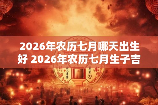 2026年农历七月哪天出生好 2026年农历七月生子吉日