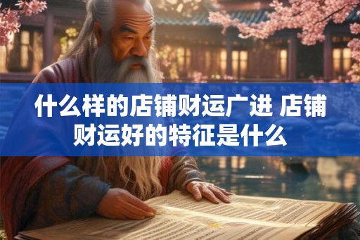 什么样的店铺财运广进 店铺财运好的特征是什么