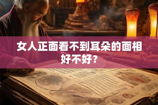 女人正面看不到耳朵的面相好不好？