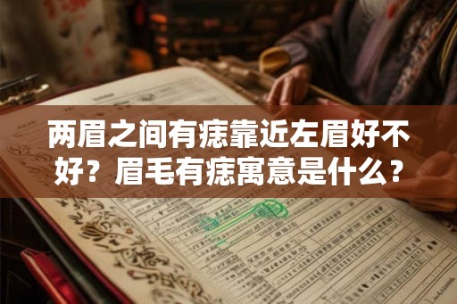 两眉之间有痣靠近左眉好不好？眉毛有痣寓意是什么？