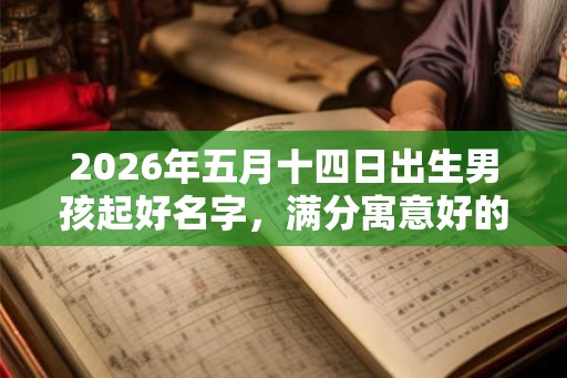 2026年五月十四日出生男孩起好名字，满分寓意好的名字推荐