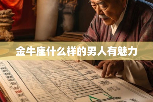 金牛座什么样的男人有魅力