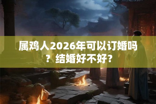 属鸡人2026年可以订婚吗？结婚好不好？