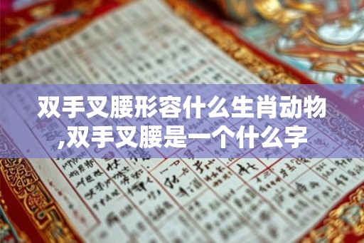 双手叉腰形容什么生肖动物,双手叉腰是一个什么字