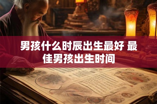 男孩什么时辰出生最好 最佳男孩出生时间