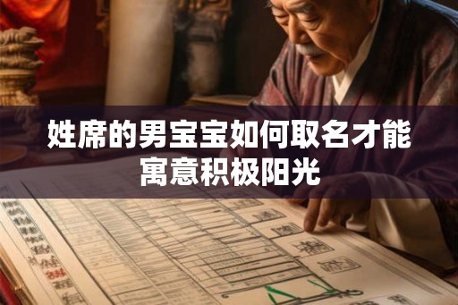 姓席的男宝宝如何取名才能寓意积极阳光