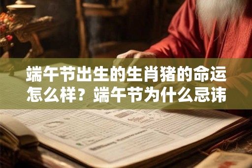 端午节出生的生肖猪的命运怎么样？端午节为什么忌讳生孩子？