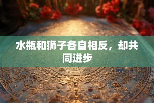 水瓶和狮子各自相反，却共同进步