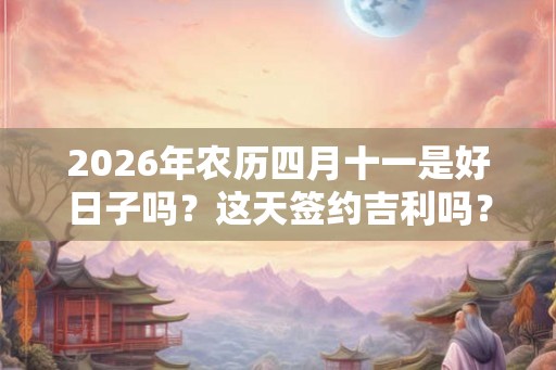 2026年农历四月十一是好日子吗?这天签约吉利吗? 2026年农历四月十一是好日子吗?这天签约吉利吗?