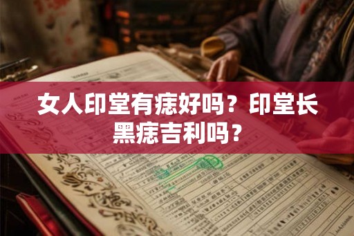 女人印堂有痣好吗？印堂长黑痣吉利吗？