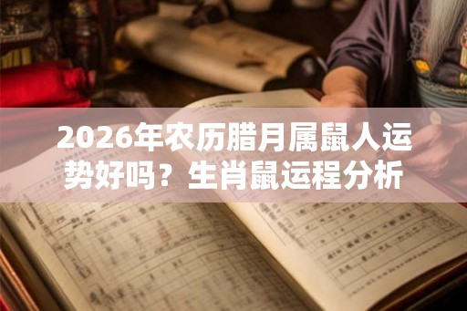 2026年农历腊月属鼠人运势好吗？生肖鼠运程分析