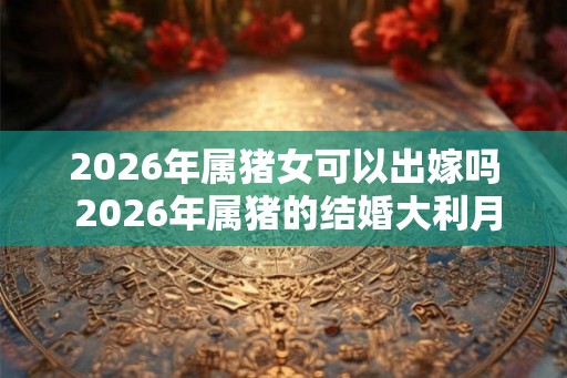 2026年属猪女可以出嫁吗 2026年属猪的结婚大利月