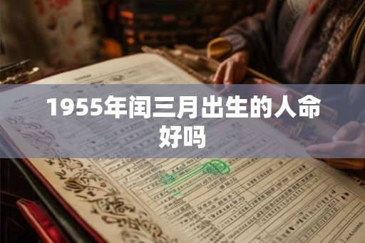 1955年闰三月出生的人命好吗