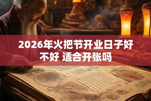 2026年火把节开业日子好不好 适合开张吗