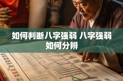 如何判断八字强弱 八字强弱如何分辨 如何判断八字强弱 八字强弱如何分辨