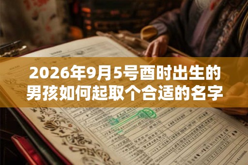 2026年9月5号酉时出生的男孩如何起取个合适的名字,五行属什么 2026年9月5号酉时出生的男孩如何起取个合适的名字,五行属什么