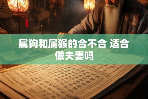 属狗和属猴的合不合 适合做夫妻吗
