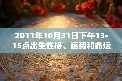 2011年10月31日下午13-15点出生性格、运势和命运