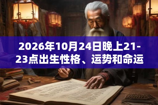2026年10月24日晚上21-23点出生性格、运势和命运 2026年10月24日晚上21-23点出生性格、运势和命运