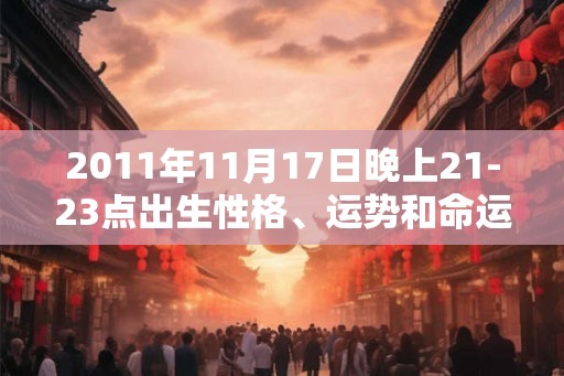2011年11月17日晚上21-23点出生性格、运势和命运