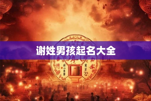 谢姓男孩起名大全