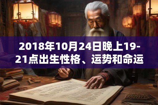 2018年10月24日晚上19-21点出生性格、运势和命运