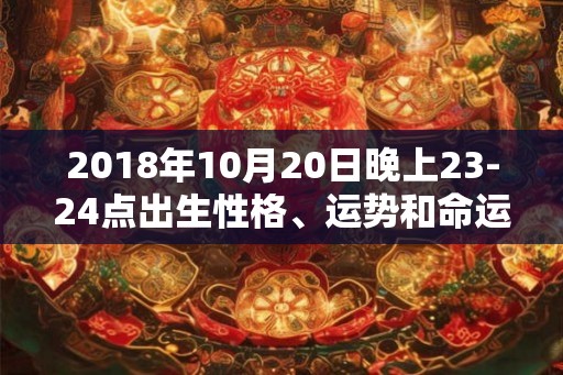 2018年10月20日晚上23-24点出生性格、运势和命运