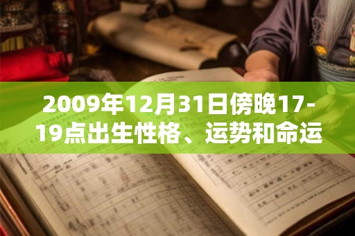 2009年12月31日傍晚17-19点出生性格、运势和命运
