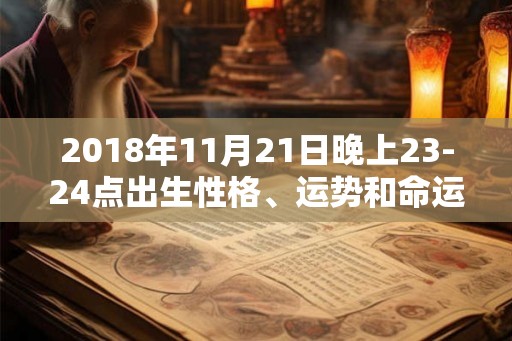 2018年11月21日晚上23-24点出生性格、运势和命运