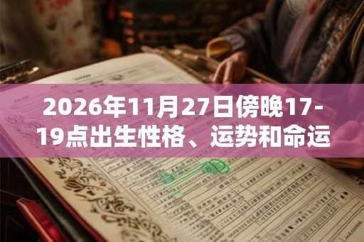 2026年11月27日傍晚17-19点出生性格、运势和命运 2026年11月27日傍晚17-19点出生性格、运势和命运