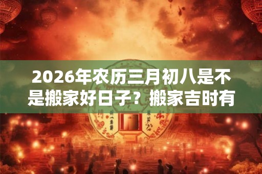 2026年农历三月初八是不是搬家好日子？搬家吉时有哪些？