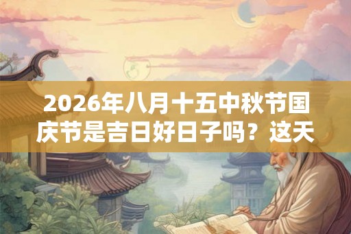 2026年八月十五中秋节国庆节是吉日好日子吗？这天能出殡吗？