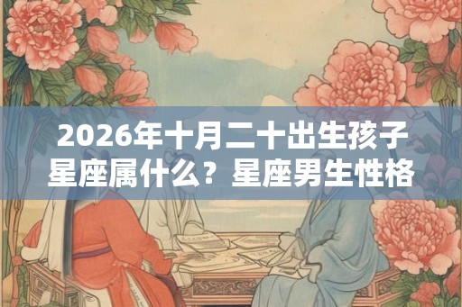 2026年十月二十出生孩子星座属什么？星座男生性格如何？