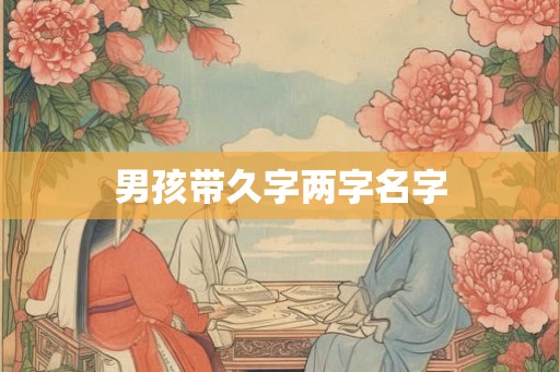 男孩带久字两字名字