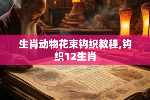 生肖动物花束钩织教程,钩织12生肖