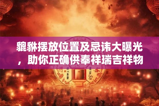 貔貅摆放位置及忌讳大曝光，助你正确供奉祥瑞吉祥物！