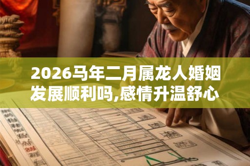 2026马年二月属龙人婚姻发展顺利吗,感情升温舒心和睦 2026马年二月属龙人婚姻发展顺利吗,感情升温舒心和睦